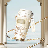 Art-inspired Ethereal Garden vacuum tumbler with a refined floral design, ideal for premium business and client gifts.