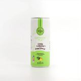 Gryphon Tea canister with green label on a white background