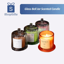 Glass Bell Jar Scented Candle | Elegant Home Fragrance_Corporate Gift Supplier Singapore