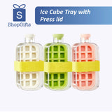 Ice Cube Tray with Press Lid