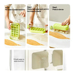 Ice Cube Tray with Press Lid