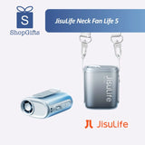Metallic Blue JisuLife Life 5 Portable Neck Fan with lanyard and waist clip for hands-free cooling_Premium Door Gift / Customised Corporate Gift