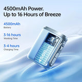 Metallic Blue JisuLife Life 5 Portable Neck Fan with lanyard and waist clip for hands-free cooling_Premium Door Gift / Customised Corporate Gift