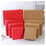 Two-piece Kraft Paper Lid and Base Boxes in natural brown and matte black finishes, showcasing a premium telescopic design for corporate gift packaging.