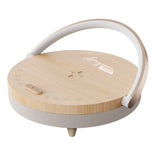 Wireless charging music lamp with soft glow and white noise feature