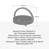 Product dimensions and features on a white background
