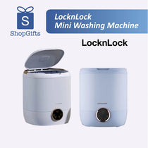 LocknLock mini washing machine with ShopGifts logo on a white background
