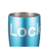 LocknLock Shiny Mirror Blue Straw Cup