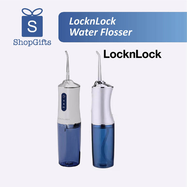 LocknLock water flosser on a white background with ShopGifts branding.