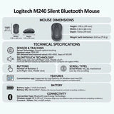 Logitech M240 Silent Bluetooth Mouse, a premium tech gift for corporate clients. Premium Corporate gifts Singapore