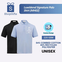 Light Blue LuxeBlend Eco-Friendly Performance Polo Shirt with uniform collar and premium cotton texture_Corporate Apparels_Customised Polo T