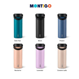 Montigo Ace Insulated Bottle with matte finish and black handle lid _corporate gift