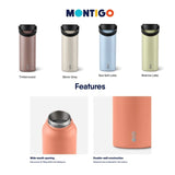 Montigo Ace Insulated Bottle with matte finish and black handle lid _corporate gift