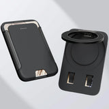Black phone case on a light gray background