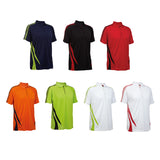 Microfibre Polo Stripe T Shirt