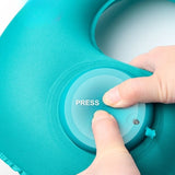 Milk Silk Inflatable Travel Pillow - Auto Press Neck Support_ corporate Gifts Singapore