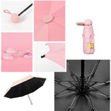 Mini Pocket UV Umbrella - 5-Fold Sun & Rain Protection_corporate gifts supplier singapore