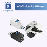 Mini 3-Port 2.0 USB Hub