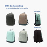 Corporate onboarding gift set featuring a mint green backpack, blue water bottle, and notebook_Gift Set Singpaore_Customised Gift Set