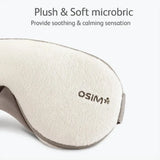 OSIM sleep mask with plush & soft microbric material on a white background