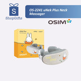 OSIM uNek Plus Neck Massager with packaging on a white background