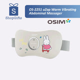 OSIM uZap Warm Vibrating Abdominal Massager with ShopGifts logo on a white background