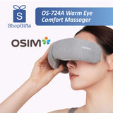 Wearable eye massager for dry eyes and fatigue relief with soft cushioning