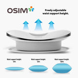 ShopGifts_Ergonomic air cushion massager wrapped around the waist of a seated user