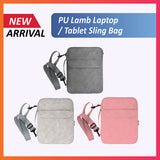 PU Lamb Laptop/Tablet Sling Bag