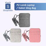 PU Lamb Laptop/Tablet Sling Bag