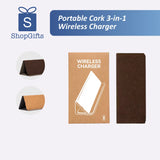 Portable Cork 3-in-1 Wireless Charger