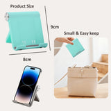 Matte black and silver Minimalist Ultra-Slim Foldable Phone Stand holding a smartphone on a white surface_ Corporate gift_Promotional Corporate gift