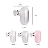 White and silver Professional Ultra-Portable Deep Tissue Mini Massager with four interchangeable massage heads._corporate gifts singapore_personalised corporate gifts
