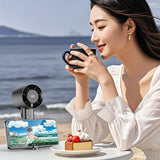 A woman is using this fan