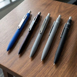 NFC Smart Connect Metal Executive Pen in matte black, grey, and navy blue with chrome accents_ corporate gift