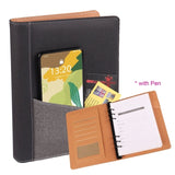 Premium Smart Executive Gift Set with LED flask, leather notebook, USB drive, and pen in a luxury black box_corporate gift set