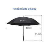 Large wind-resistant umbrella for executives and events in Singapore weather