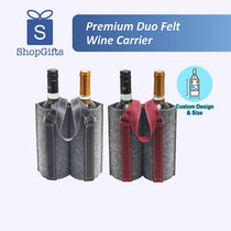 Premium Duo Felt Wine Carrier