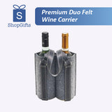 Premium Duo Felt Wine Carrier