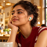 REDMI Buds 8 ANC Wireless Earbuds (To be confirmed) in green with an open charging case.