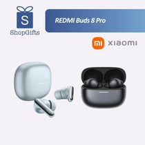 REDMI Buds 8 Pro Wireless Earbuds (M2535E1) in Glacier Blue with a matching charging case.