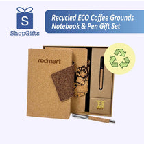 General Eco-Friendly Focus:
Recycled notebook and pen gift set made from coffee grounds, perfect for eco-conscious note-taking and sustainable gifting.