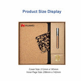 Corporate Gift Angle:
Eco coffee grounds notebook and pen set in a sleek gift box, ideal for corporate giveaways or branded sustainability campaigns.