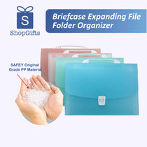 Briefcase Expanding File Folder Organizer