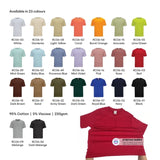 Premium 220gsm Cotton Interlock Unisex Tee in multiple colors showing thick, high-quality fabric texture_corporate Shirt