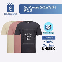 Folded Premium Siro Combed Cotton Unisex Tee in multiple colors showing high-quality fabric texture_Corporate Shirts