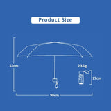 Pastel-colored Ultra-Compact Six-Fold Ring Buckle Umbrellas with UV-blocking black glue coating for sun protection _ corporate gifts