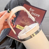 StainlessInsulatedTumblerwithStraw900ml_ with 316 stainless steel straw and ergonomic handle