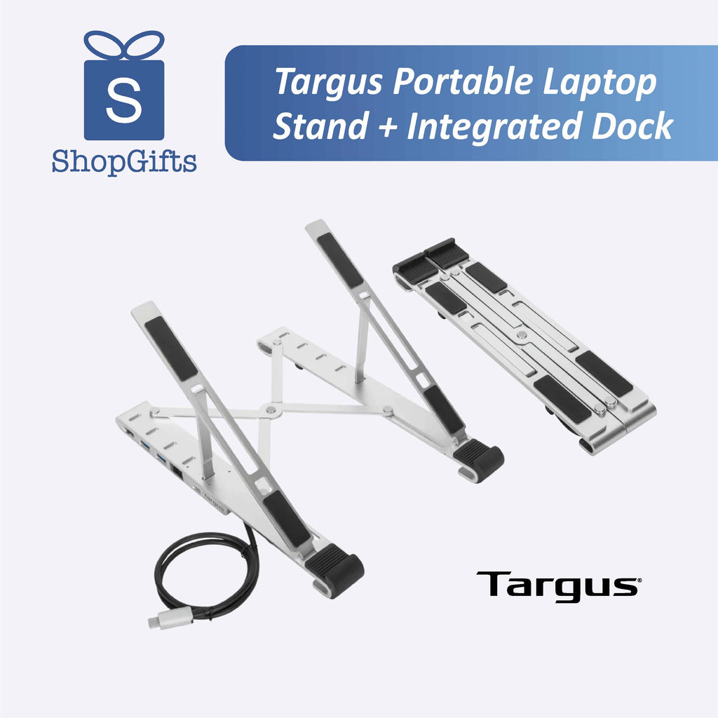 Targus Portable Laptop Stand + Integrated Dock | ShopGifts | Corporate ...
