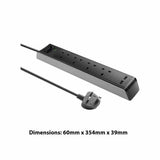 Targus "Smart Surge 4" with 2 USB Ports (UK)